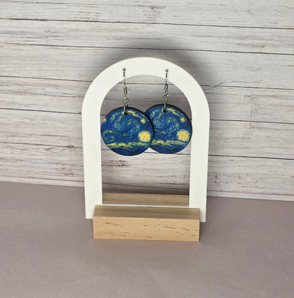 Starry Night Earrings • Art Inspired Jewelry