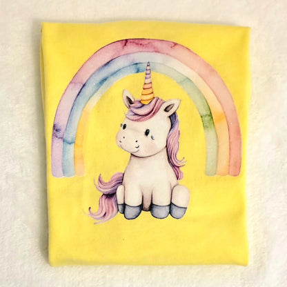 Pastel Rainbow Unicorn Tee – Kids Boutique Graphic Shirt