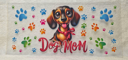 UV DTF Transfer - 16oz Cup Wrap - Dachshund Dog Mom