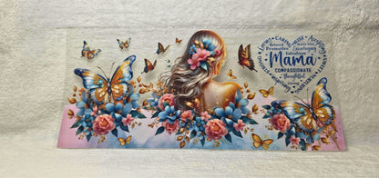 UV DTF Transfer - 16oz Cup Wrap - Butterfly Mama